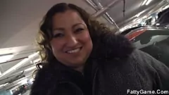 Play Chubby BBW Picks Up Skinny Stud for Big Tits Ride